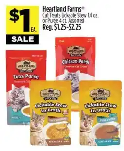 Dollar General Heartland Farms Cat Treats Lickable Stew offer