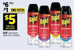Dollar General Raid Ant & Roach Spray offer