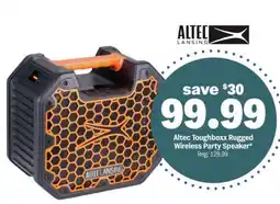 Meijer Altec Toughboxx Rugged Wireless Party Speaker offer