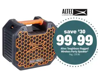 Altec Toughboxx Rugged Wireless Party Speaker