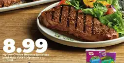 Hy-Vee Hy-Vee Choice Reserve boneless beef New York strip steak offer