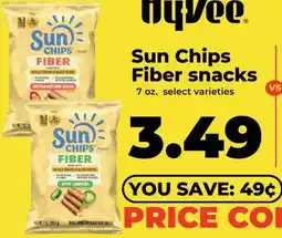 Hy-Vee Sun Chips Fiber snacks offer