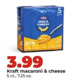 Hy-Vee Kraft Macaroni & Cheese offer