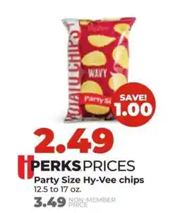 Hy-Vee Party Size Hy-Vee chips offer