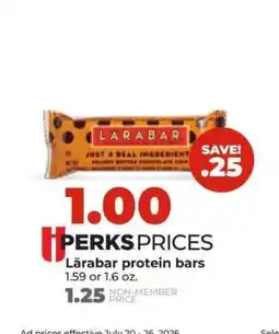 Hy-Vee Lärabar protein bars offer