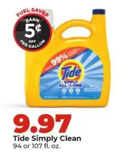 Hy-Vee Tide Simply Clean offer