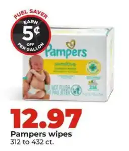 Hy-Vee Pampers Wipes offer