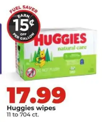 Hy-Vee Huggies Wipes offer
