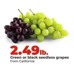Hy-Vee Green or Black Seedless Grapes offer