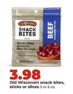 Hy-Vee Old Wisconsin Snack Bites offer