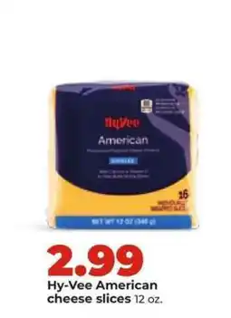 Hy-Vee Hy-Vee American cheese slices offer