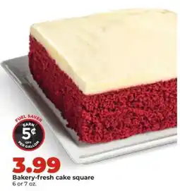 Hy-Vee Bakery-fresh cake square offer