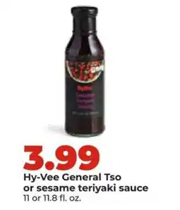 Hy-Vee Hy-Vee General Tso or sesame teriyaki sauce offer