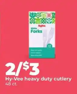 Hy-Vee Hy-Vee heavy duty cutlery offer