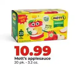 Hy-Vee Mott's Applesauce offer