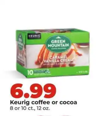 Hy-Vee Keurig coffee or cocoa offer