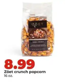 Hy-Vee Zoët crunch popcorn offer