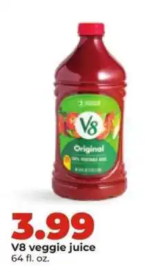 Hy-Vee V8 veggie juice offer