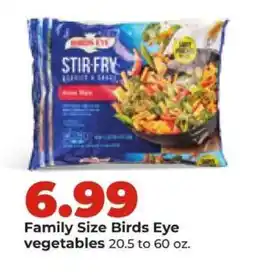 Hy-Vee Family Size Birds Eye Vegetables offer