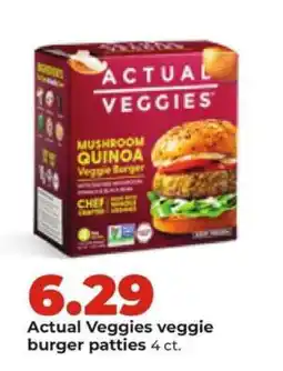 Hy-Vee Actual Veggies Veggie Burger Patties offer