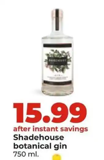 Hy-Vee Shadehouse botanical gin offer