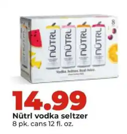 Hy-Vee NΓTRL vodka seltzer offer