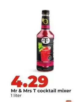 Hy-Vee Mr & Mrs T cocktail mixer offer