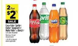 Dollar General Coca-Cola , Sprite , Fanta , Seagram's , Mello Yello or Barq's offer