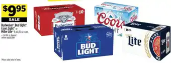 Dollar General Budweiser, Bud Light, Coors Light, Miller Lite offer