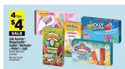 Dollar General Jolly Rancher , Margaritaville , Sunkist , Warheads or Wyler's Light Freezer Bars offer