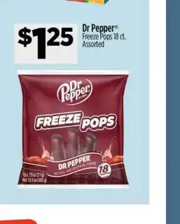 Dollar General Dr Pepper Freeze Pops 18 ct offer