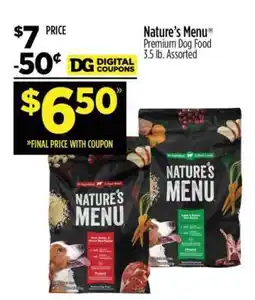 Dollar General Nature's Menu offer