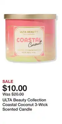 Ulta Beauty ULTA Beauty Collection Coastal Coconut 3-Wick Scented Candle offer