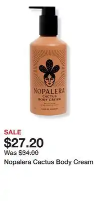 Ulta Beauty Nopalera Cactus Body Cream offer