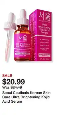 Ulta Beauty Seoul Ceuticals Korean Skin Care Ultra Brightening Kojic Acid Serum offer