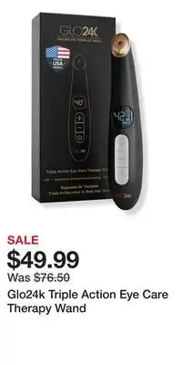 Ulta Beauty Glo24k Triple Action Eye Care Therapy Wand offer