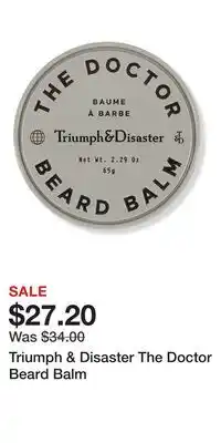 Ulta Beauty Triumph & Disaster The Doctor Beard Balm offer