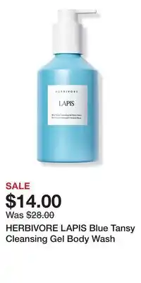 Ulta Beauty HERBIVORE LAPIS Blue Tansy Cleansing Gel Body Wash offer