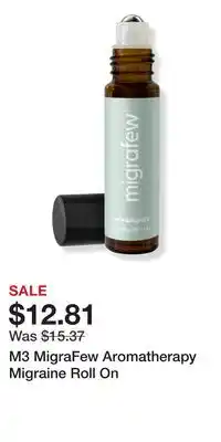 Ulta Beauty M3 MigraFew Aromatherapy Migraine Roll On offer