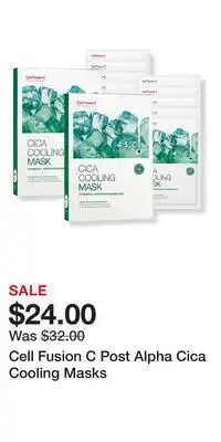 Ulta Beauty Cell Fusion C Post Alpha Cica Cooling Masks offer