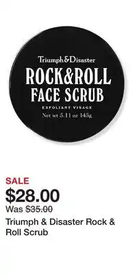 Ulta Beauty Triumph & Disaster Rock & Roll Scrub offer