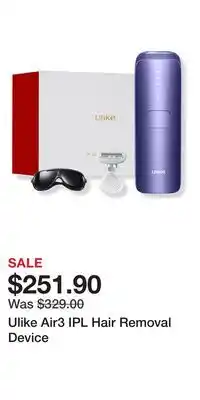 Ulta Beauty Ulike Air3 IPL Hair Removal Device offer