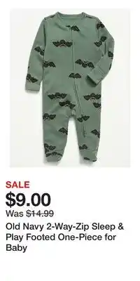 Old Navy Old Navy 2-Way-Zip Sleep & Play Footed One-Piece for Baby offer