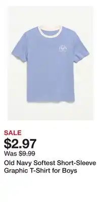 Old Navy Old Navy Softest Short-Sleeve Graphic T-Shirt for Boys offer