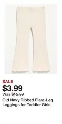 Old Navy Old Navy Ribbed Flare-Leg Leggings for Toddler Girls offer
