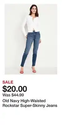 Old Navy Old Navy High-Waisted Rockstar Super-Skinny Jeans offer