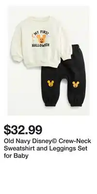 Old Navy Old Navy Disney Crew-Neck Sweatshirt and Leggings Set for Baby offer