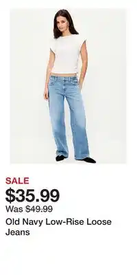 Old Navy Old Navy Low-Rise Loose Jeans offer