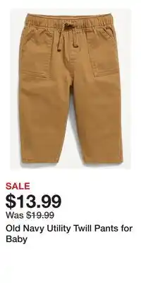 Old Navy Old Navy Utility Twill Pants for Baby offer