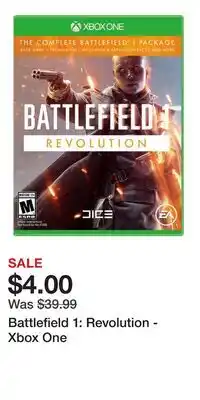 Game Stop Battlefield 1: Revolution - Xbox One offer